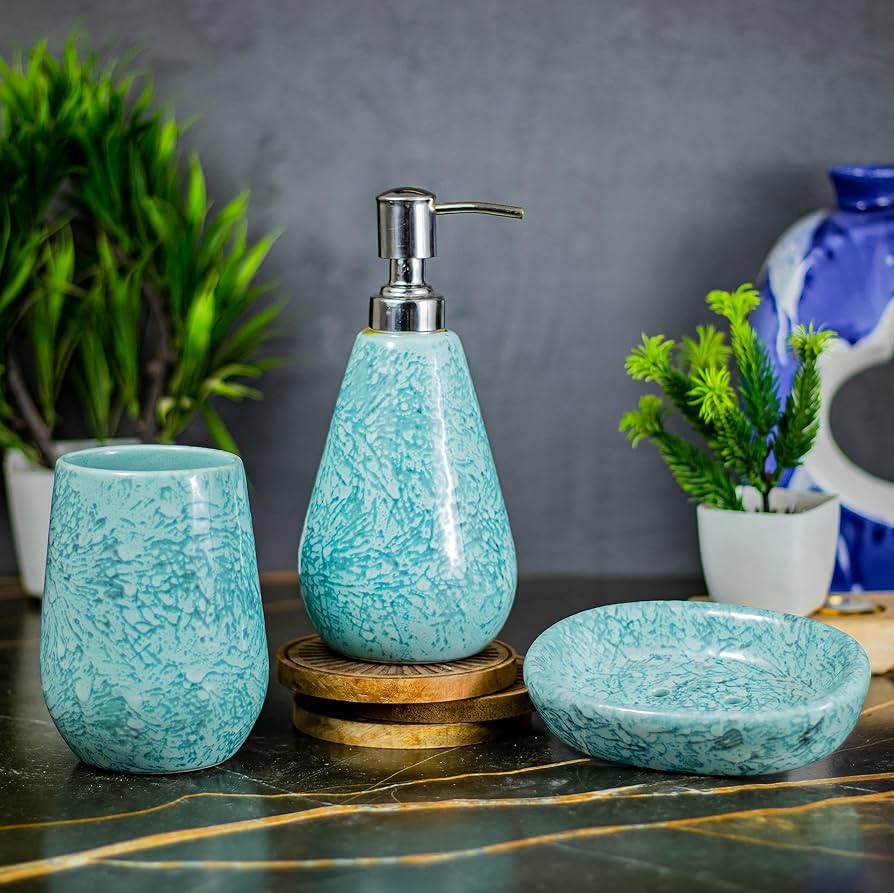 style your bathroom with a stylish soap dispenser set 22fb712d