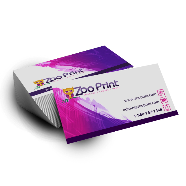 standard matte business cards zoo print94 893bb204