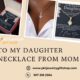 Shop The Latest To My Daughter Necklace From Mom