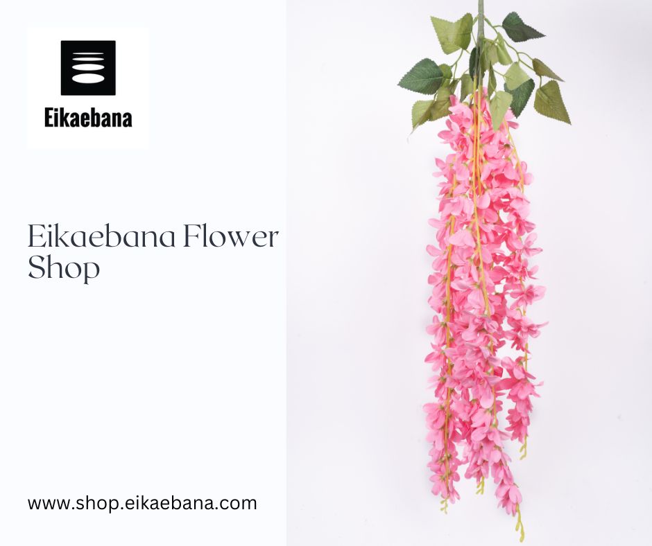 artificial hanging flowers and decorative flourishes at eikaebana c03d90d8