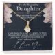 Shop To My Daughter Necklace From Dad Online At Pkt's Jewelry Gift Shop LLC