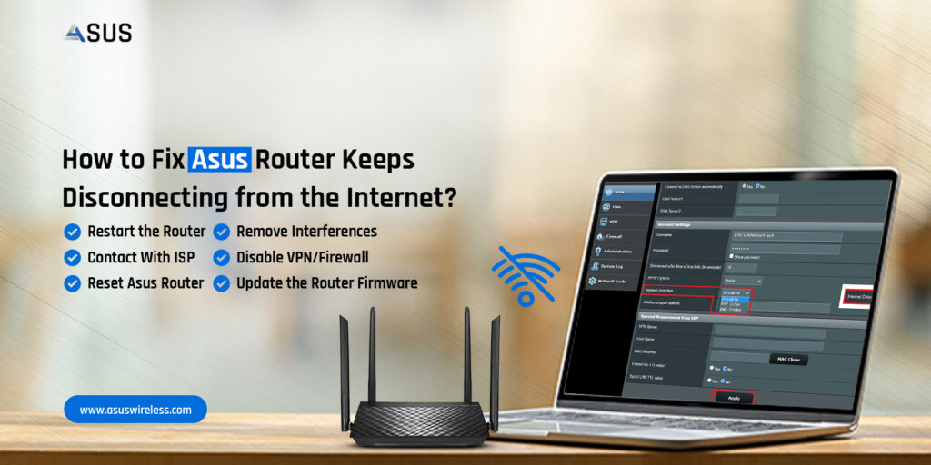 how to fix asus router keeps disconnecting from the internet 9896b9fc