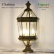Chateau Brass and Glass Outdoor Light
