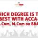 Acca Course after B.com