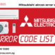 Mitsubishi Error codes