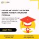 Online MA Degree: Online MA Degree in India | Online MA Program