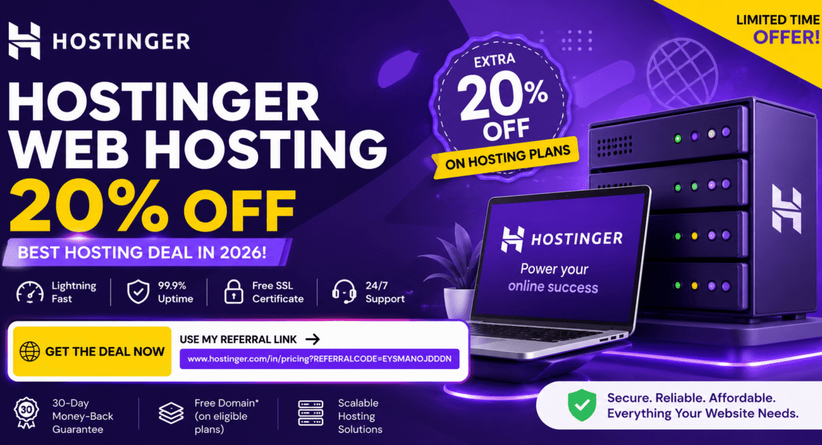 Hostinger Web Hosting 20% Off Hostinger Web Hosting 20% Off