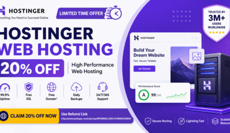 Hostinger Web Hosting 20% Off
