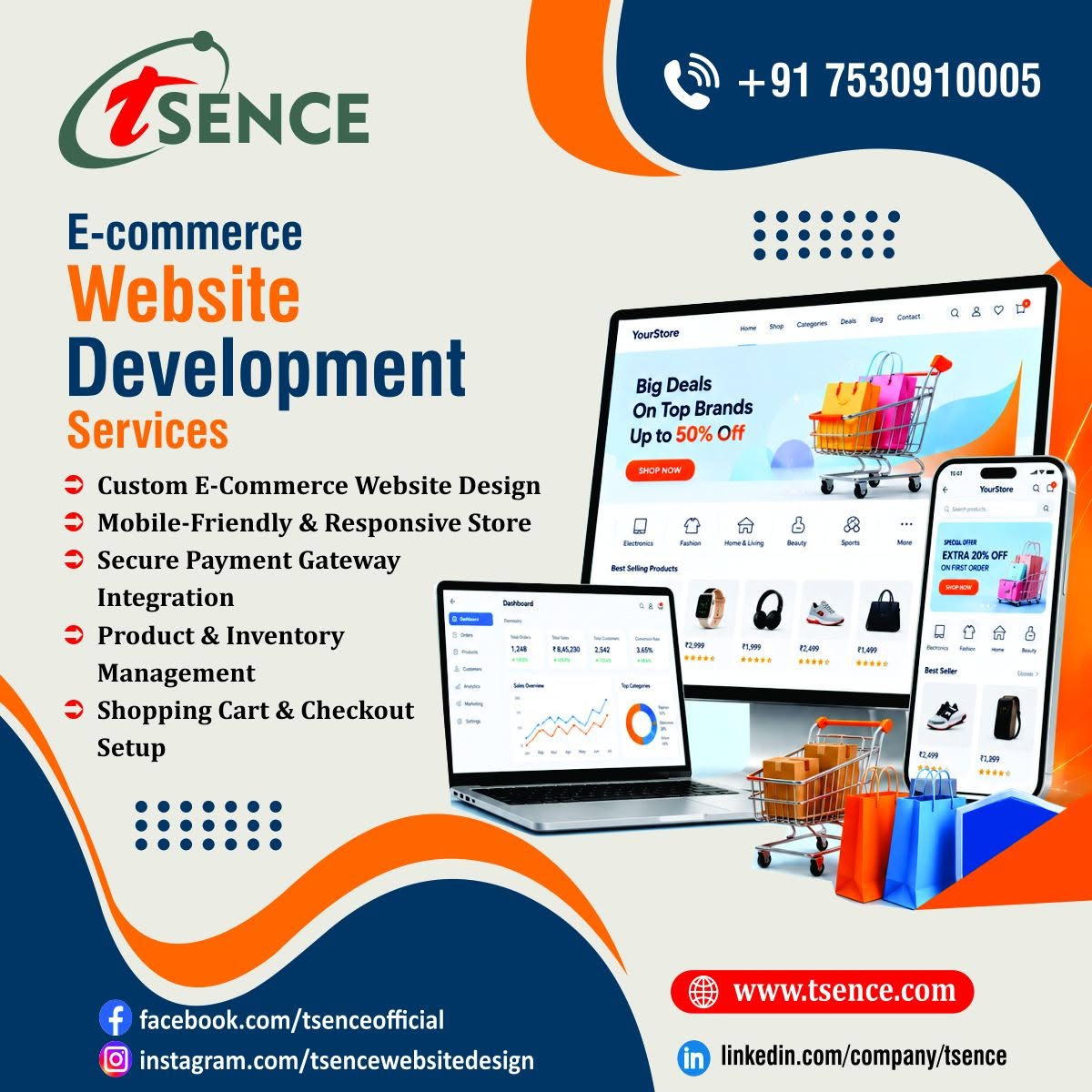 Custom Web Engineering, App Development & Growth Marketing — TSENCE
