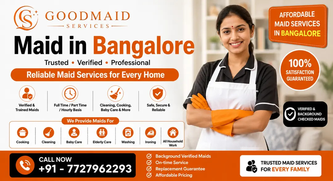 Best & Professional Maid Service Bangalore for Reliable Home Assistance