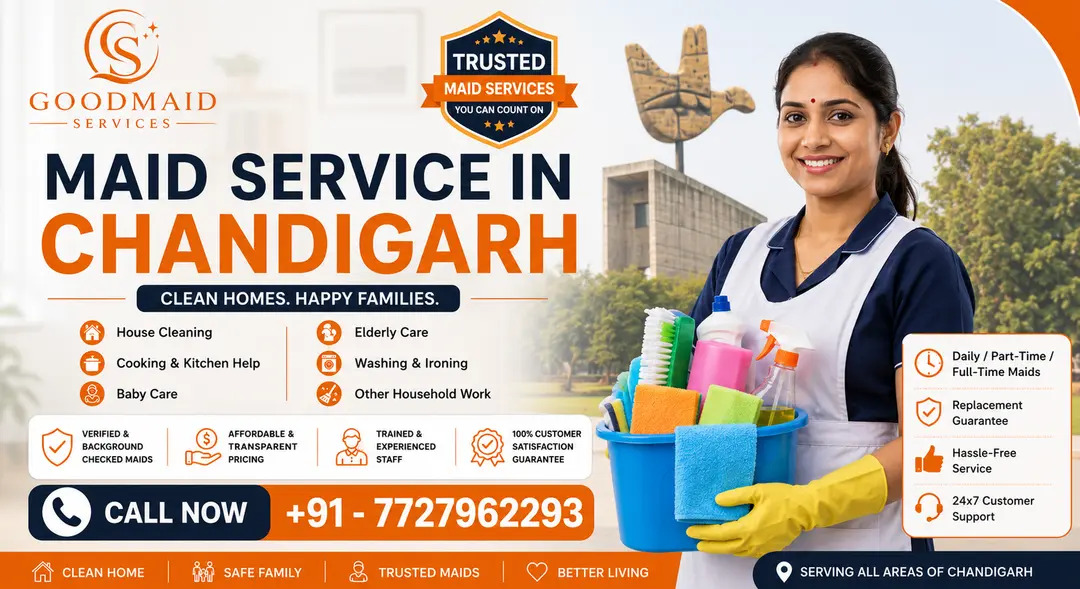 Best & Professional Maid Service Chandigarh for Quality Home Assistance