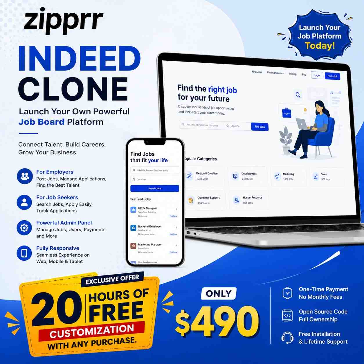 Launch Your Own Job Marketplace With a Ready Indeed Clone