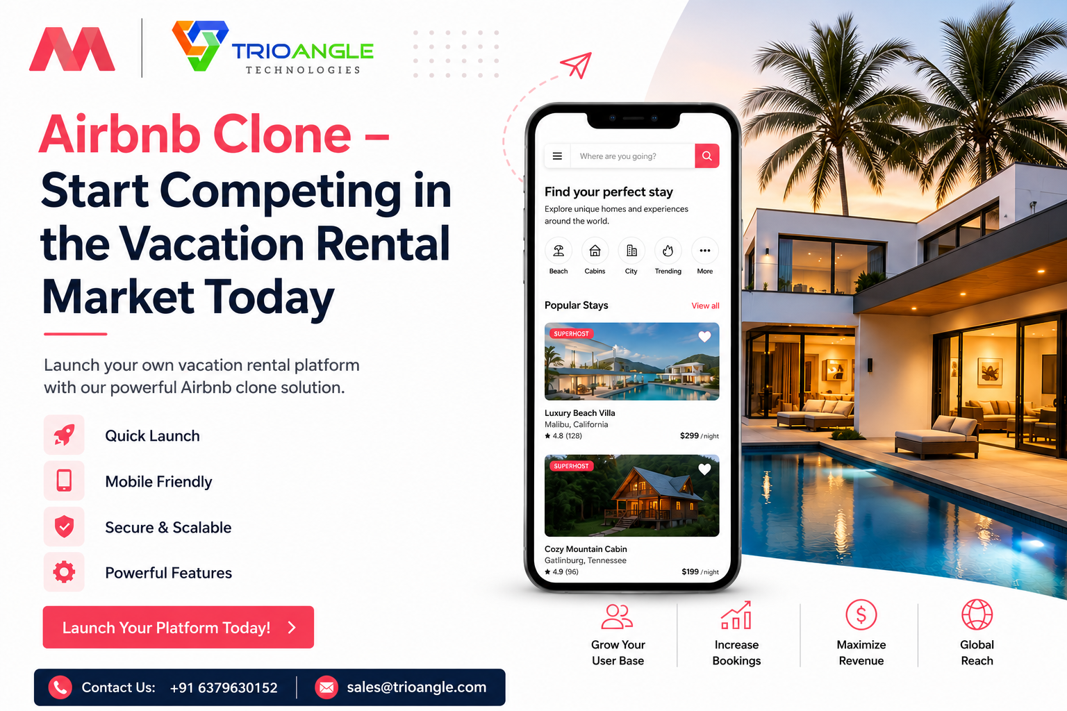 Airbnb Clone – Start Competing in the Vacation Rental Market Today!
