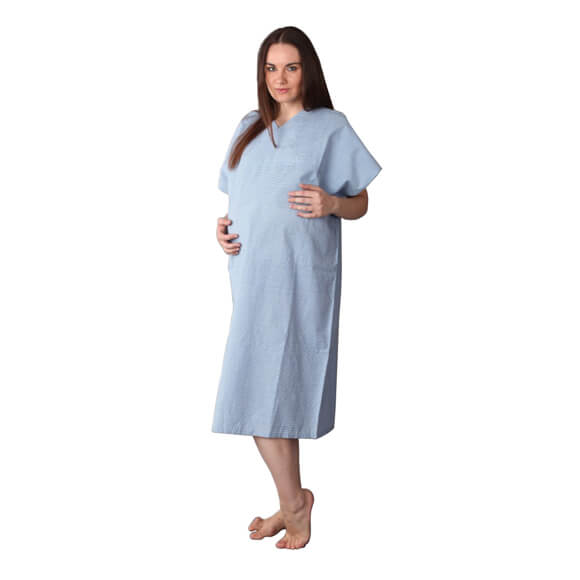 Maternity Gown Designed for Comfort During Hospital Care
