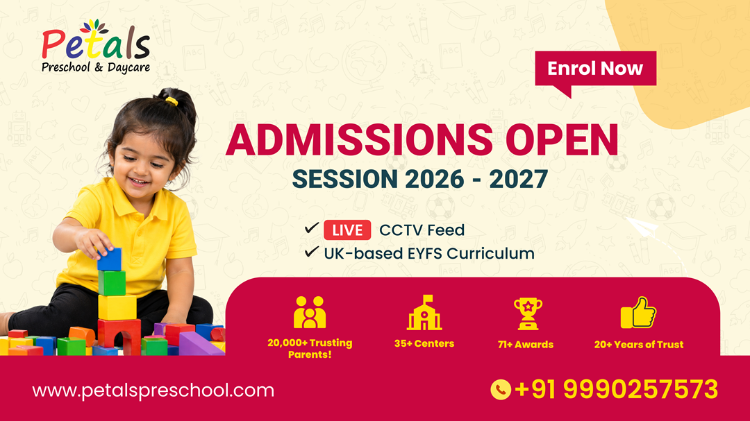 Top Play School in Sector 135 Noida | Daycare & Creche | Petals Preschool