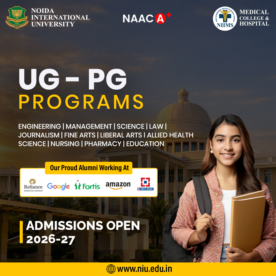 UG, PG & Ph.D. Admissions 2026 | Noida International University