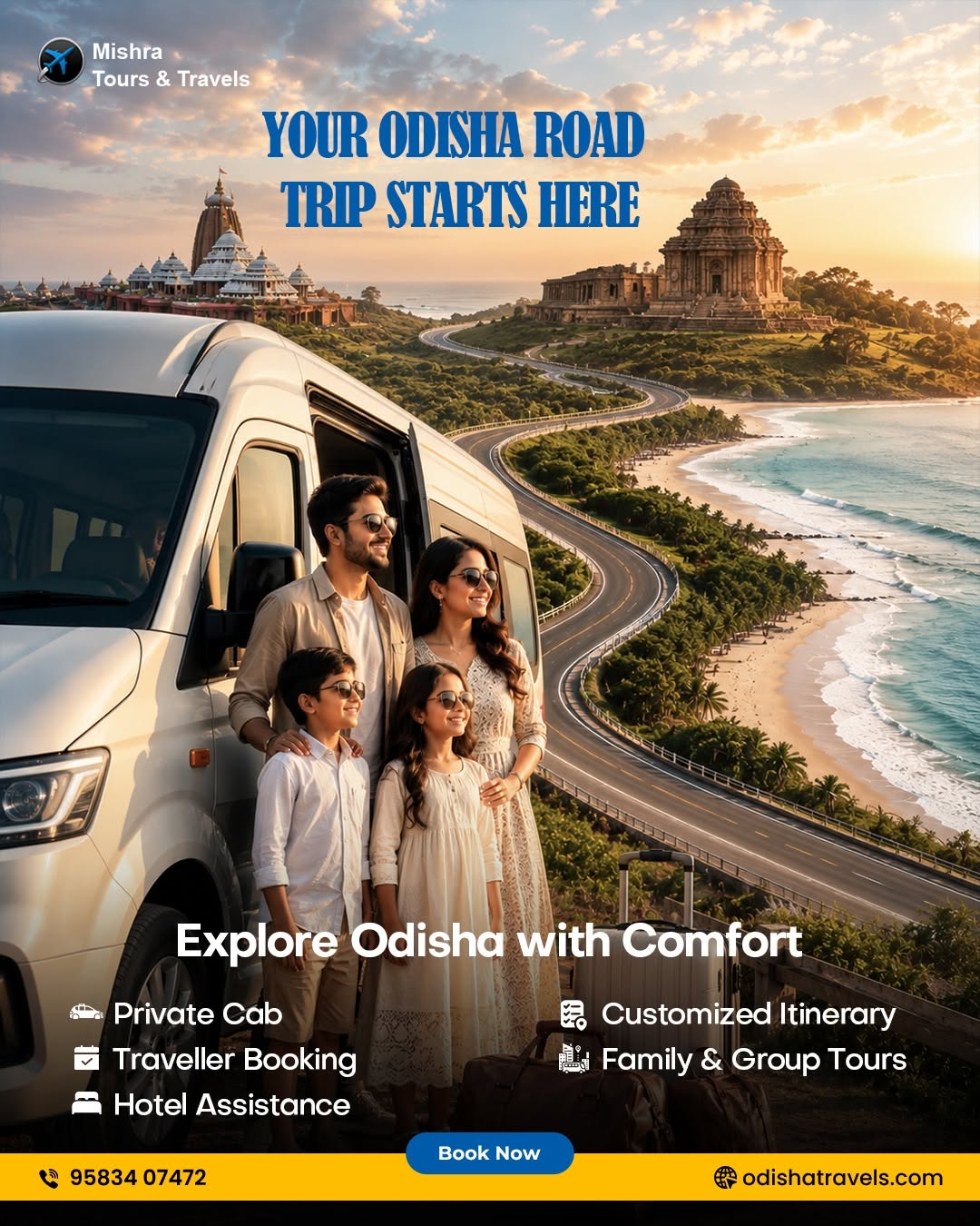 Cherish your memorable getaways at competitive tariffs with Tour and Travels Agency in Odisha
