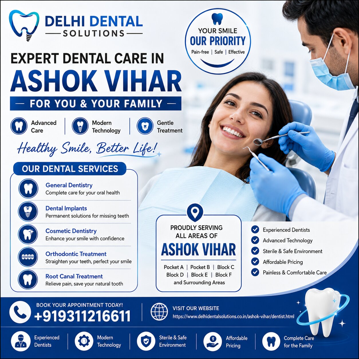 Best Dentist in Ashok Vihar | Kamniyata Dental Solutions