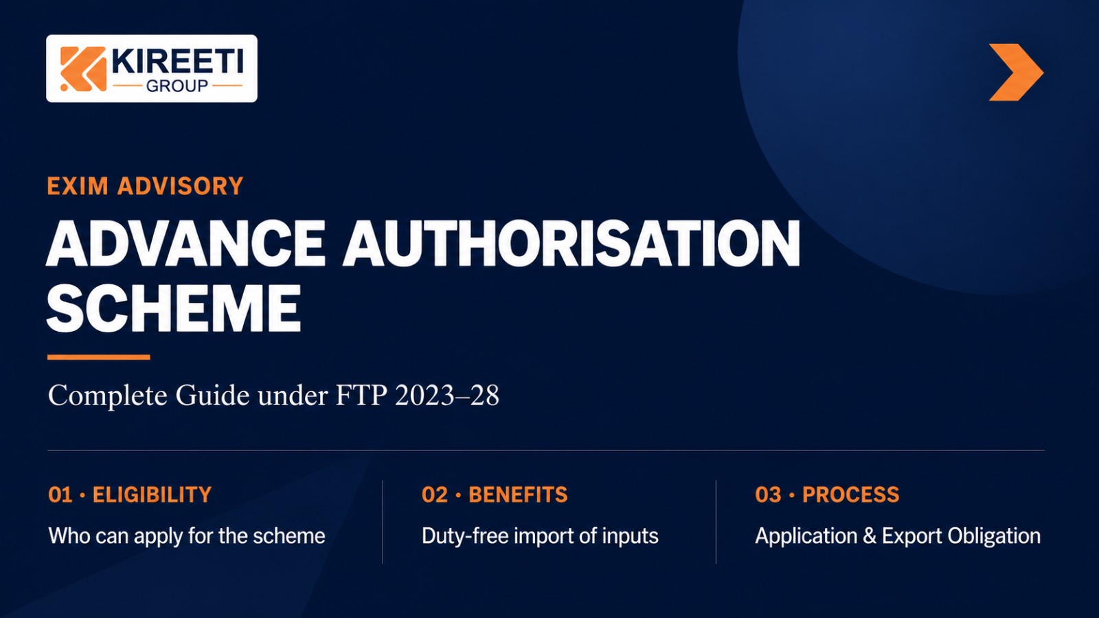 Advance Authorisation Scheme: Eligibility & How to Apply | Kireeti Consultants