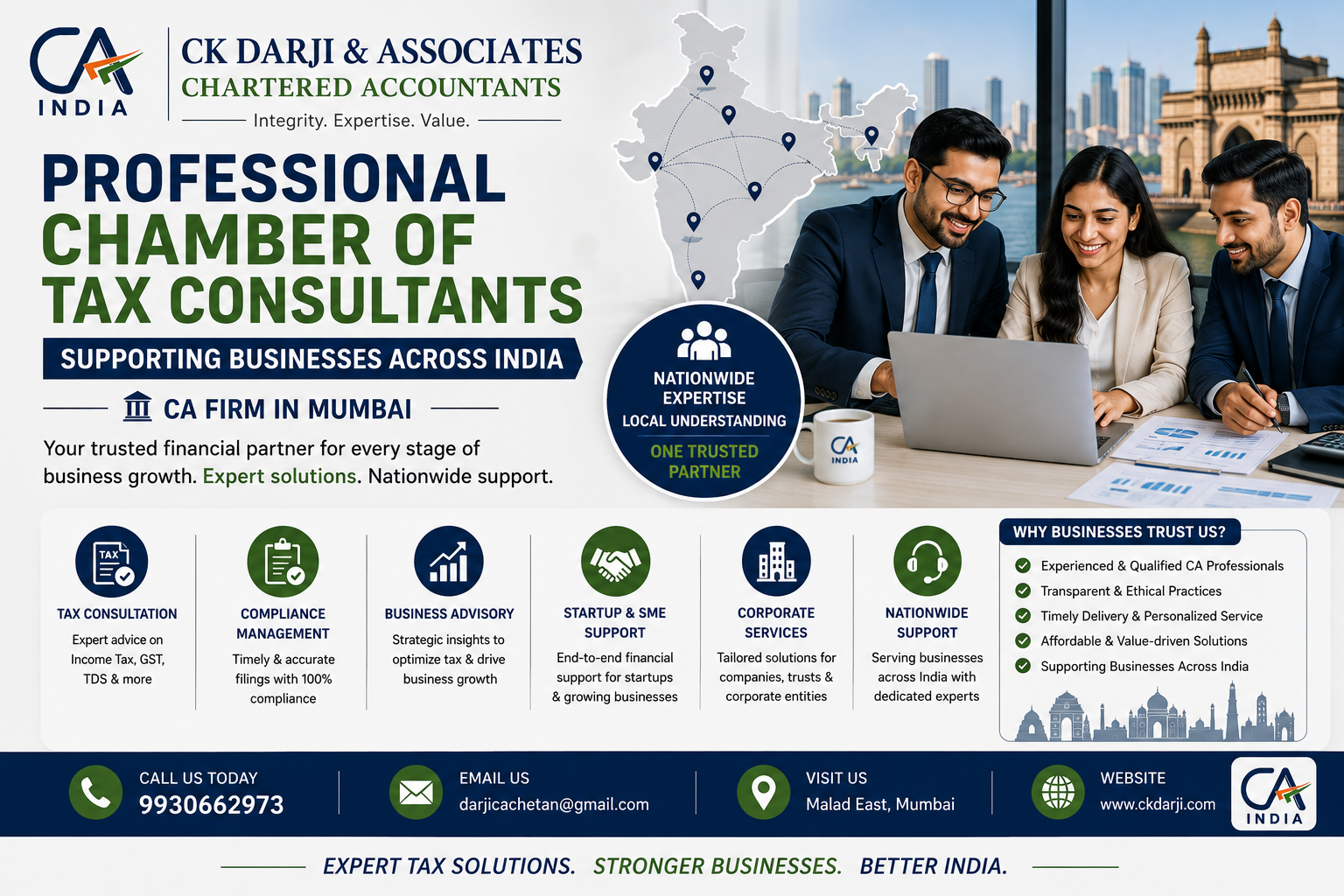 Professional Chamber of Tax Consultants Supporting Businesses Across India | CA Firm in Mumbai