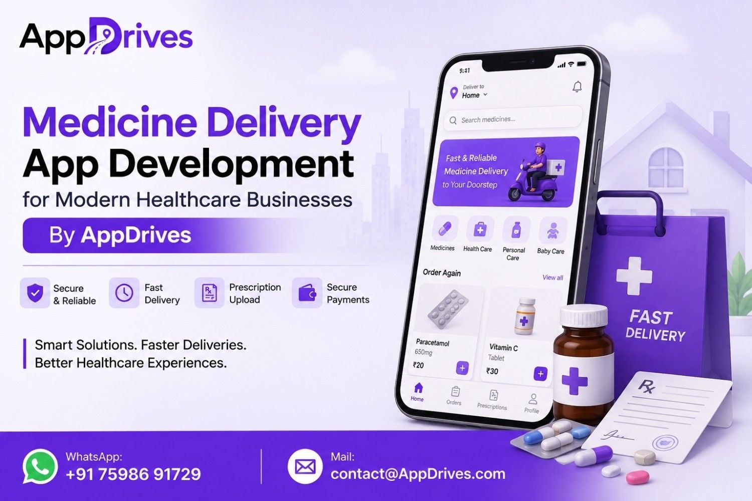 Medicine Delivery App Development for Modern Healthcare Businesses By AppDrives