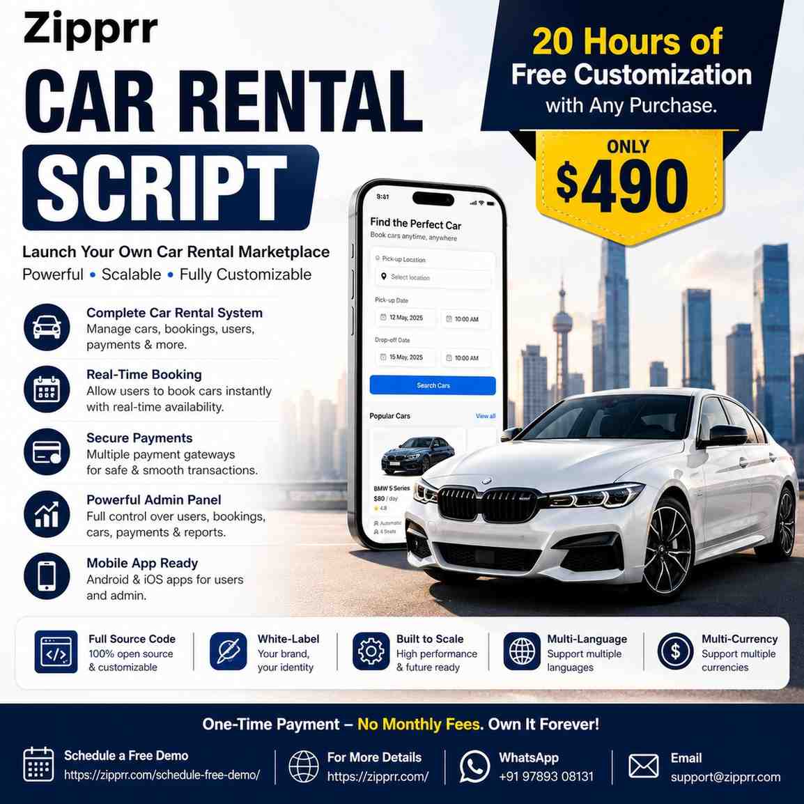 Should Rentals Offer Self-Drive and Chauffeur? Zipprr $490