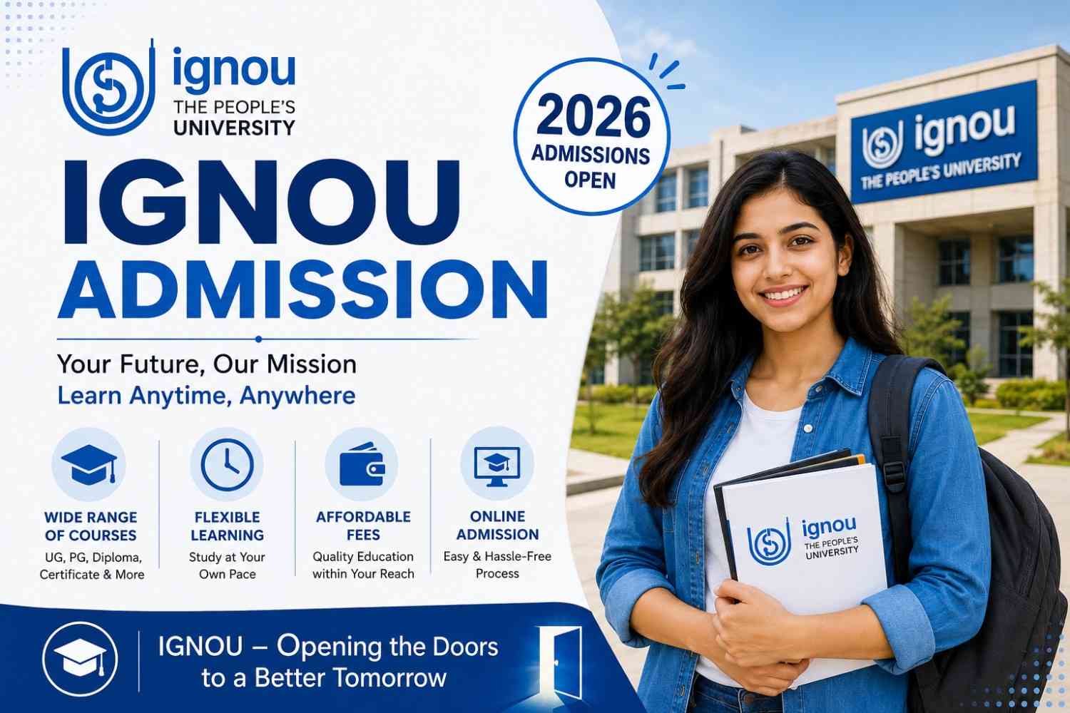 IGNOU Admission 2026 – Start Your Journey Toward Higher Education