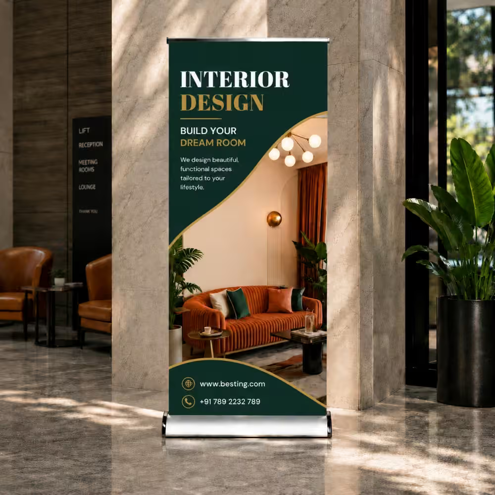 Luxury Roll Up Standee