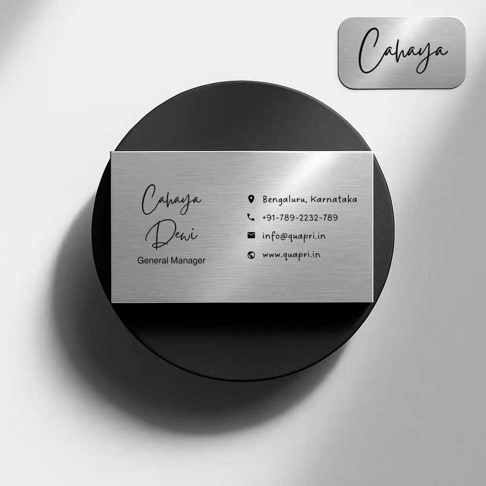Metallic Finish Business Cards