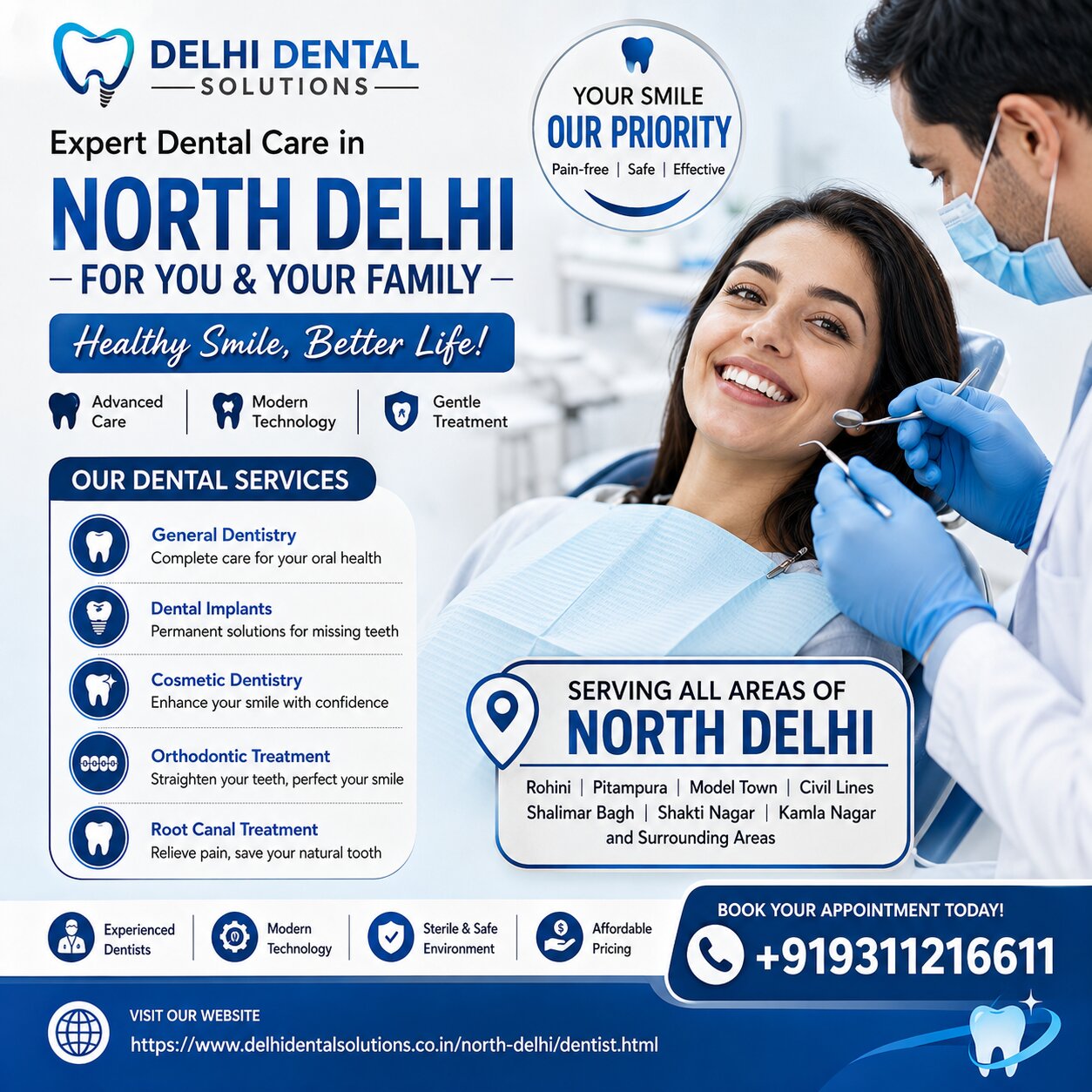 Best Dentist in North Delhi | Kamniyata Dental Solutions