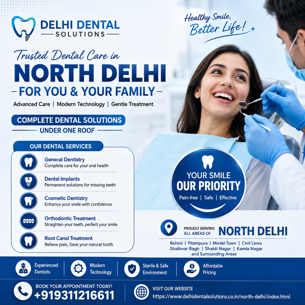 Best Dental Clinic in North Delhi | Kamniyata Dental Solutions