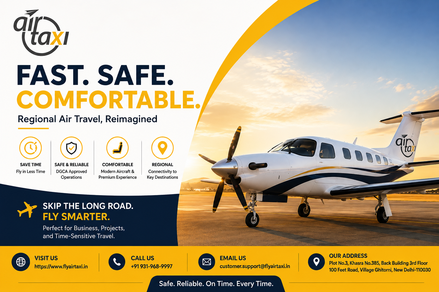 Efficient Air Travel Solutions Across India | Fly Air Taxi