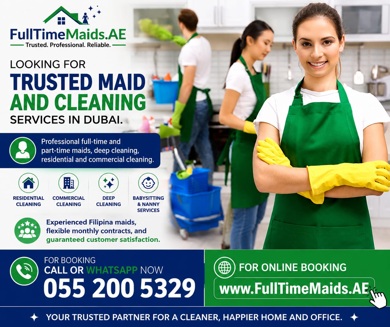 Full Time Maids in Dubai