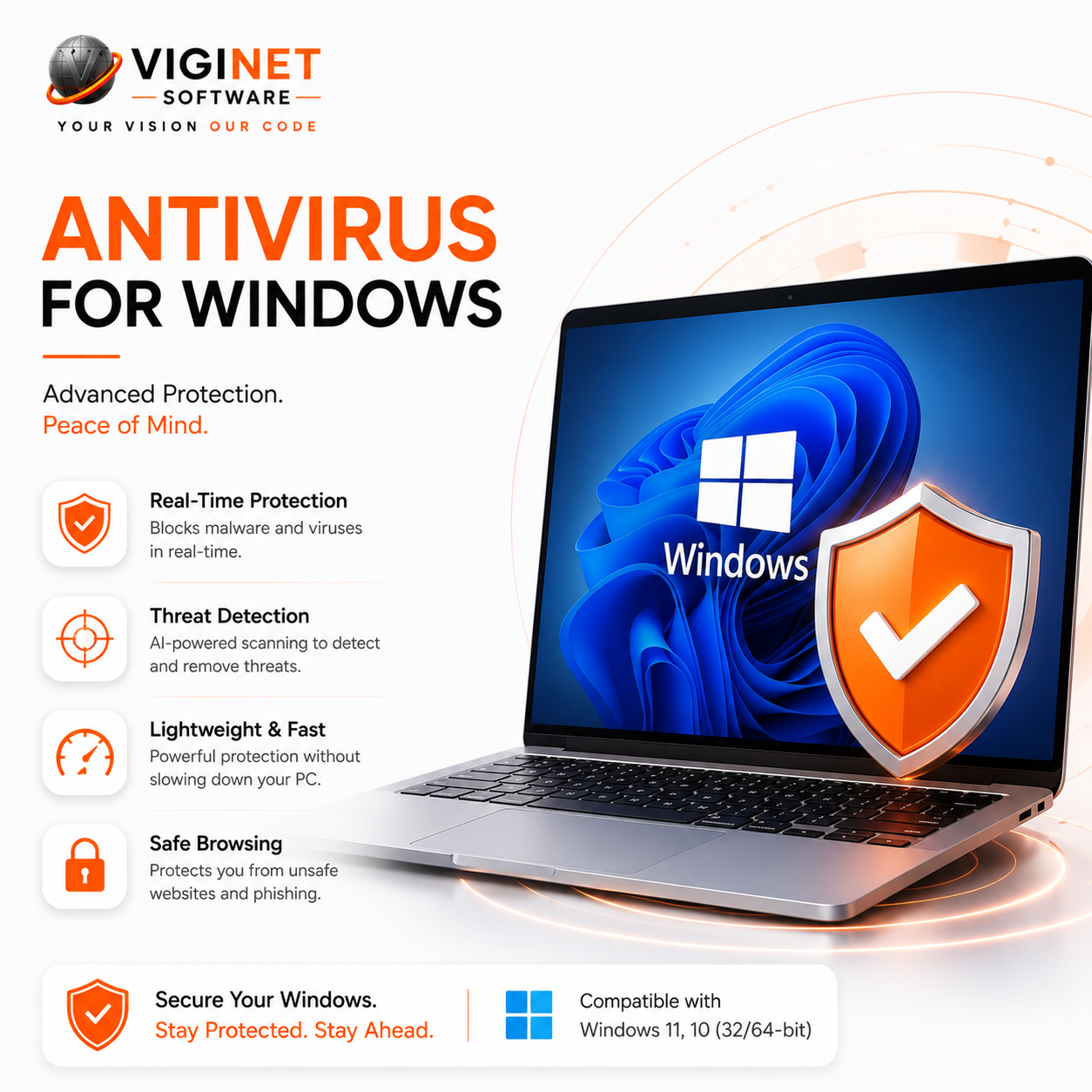 Choose Viginet for Antivirus for Windows Protection