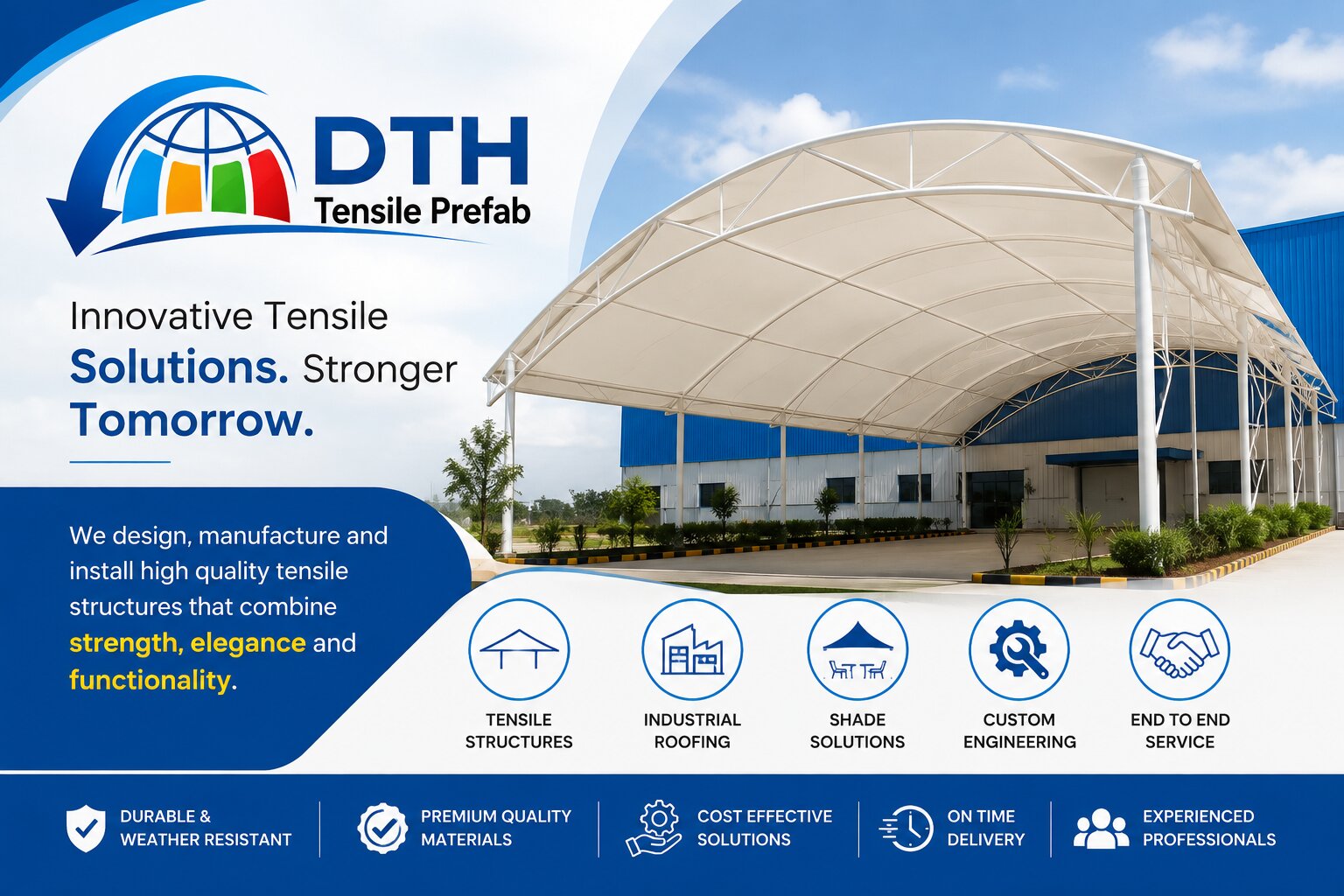 Tensile Roofing for Cafeterias