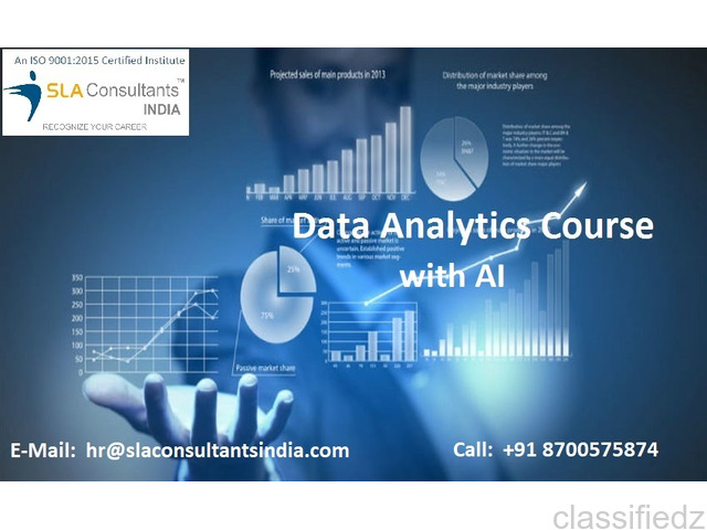 Data Analyst Certification Course in Delhi for Future-Ready AI Analytics Careers | Learn Excel, VBA, SQL, Power BI & Tableau with Free Alteryx, Prompt Engineering & Gen AI Skills + IBM Certification Support by SLA Consultants India