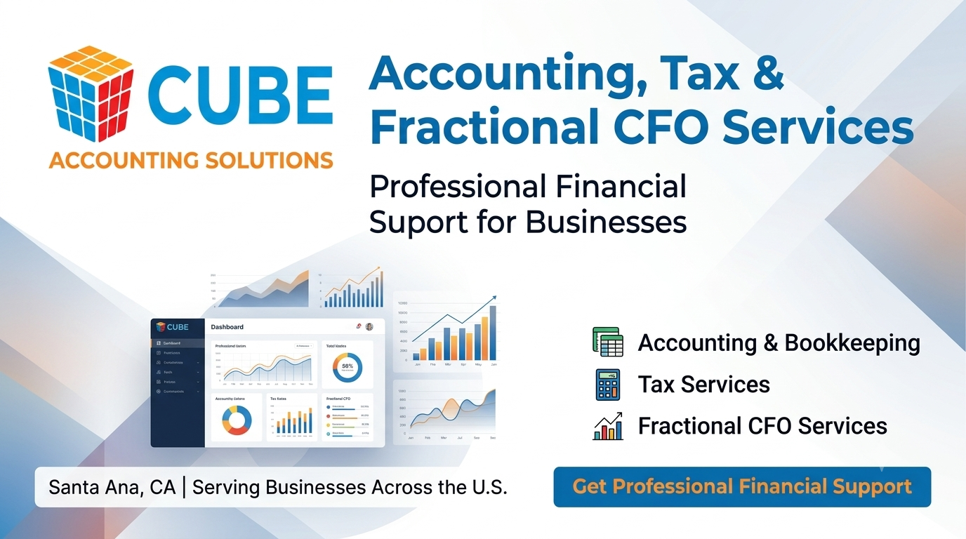 Accounting Solutions & CFO Services for Businesses | Cube Accounting Solutions