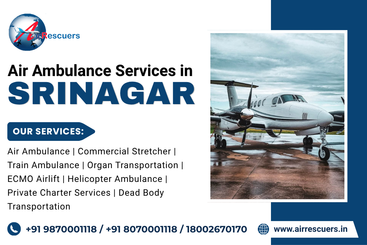 Air Ambulance Services in Srinagar for Dependable Patient Transfer Assistance