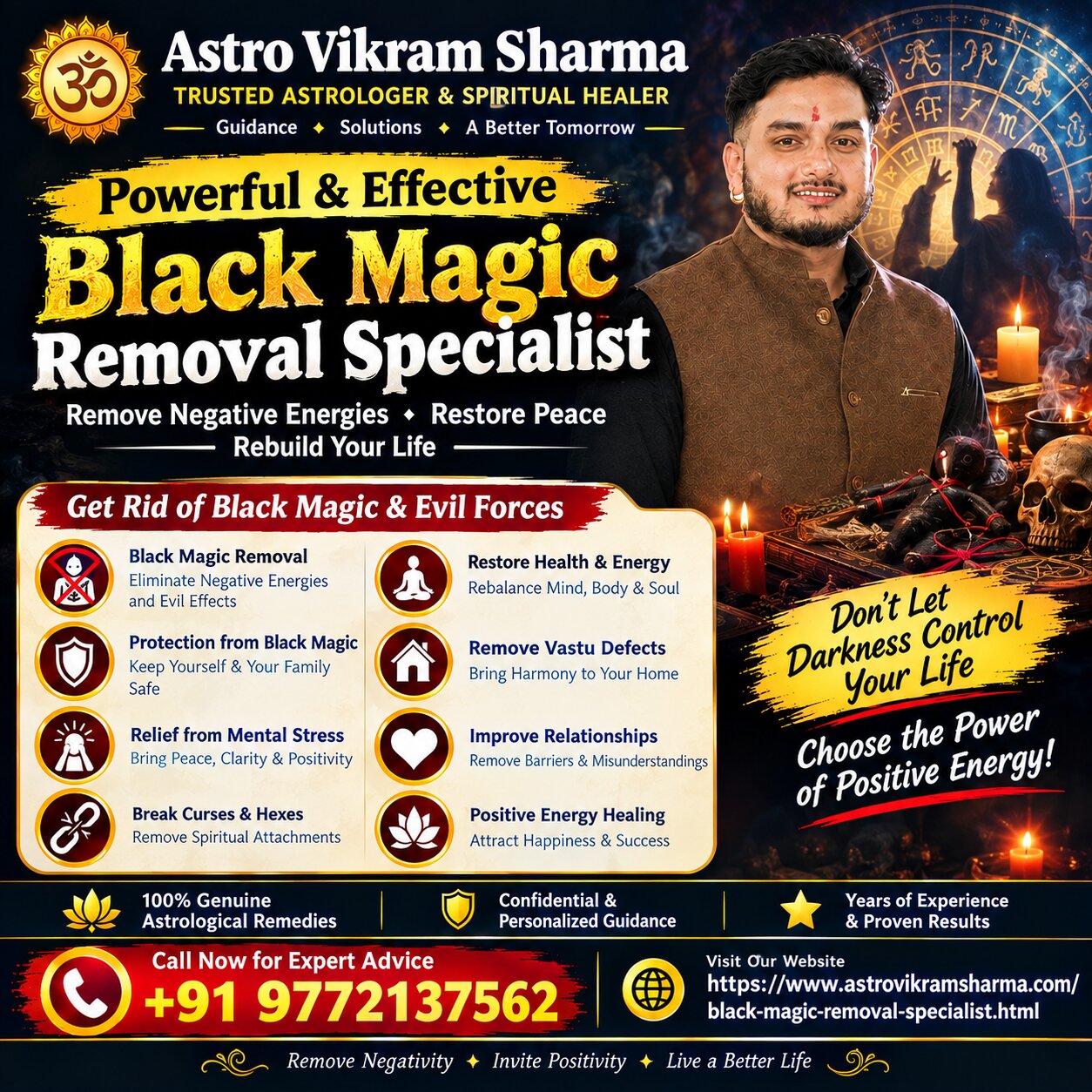 Black Magic Removal Specialist in Jaipur | Astro Vikram Sharma