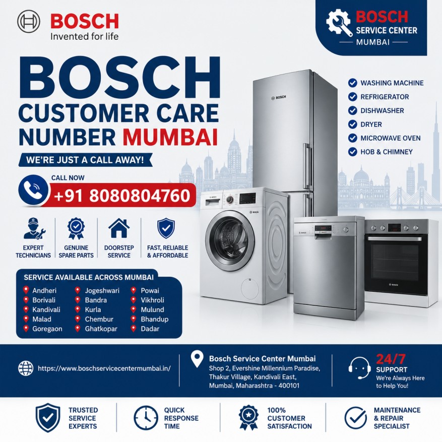Bosch Customer Care Number Mumbai | Call+91 8080804760
