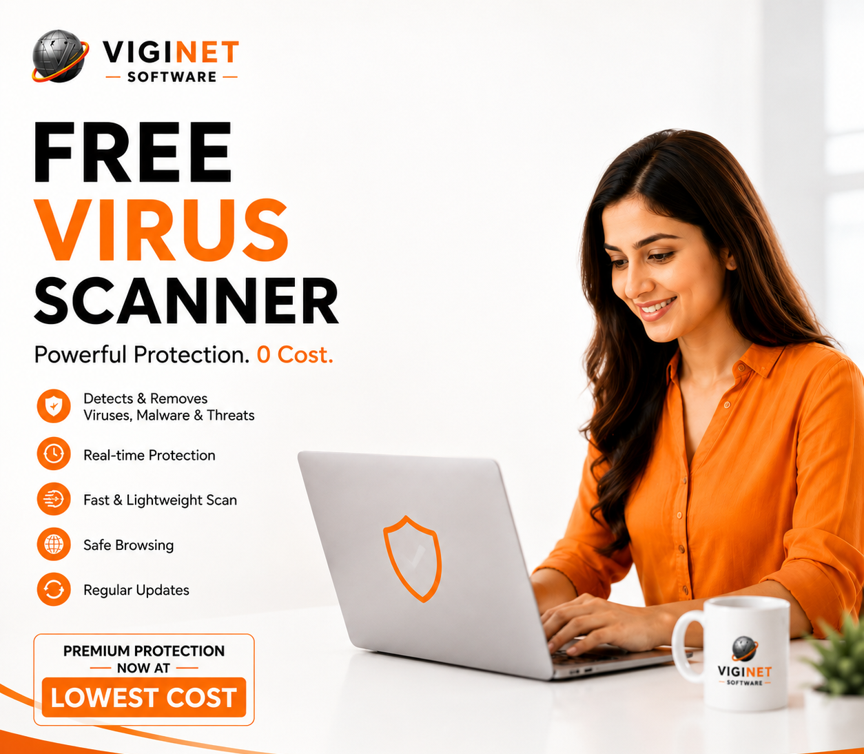 Try VigiHunt Free Virus Scanner at lowest cost for Your PC