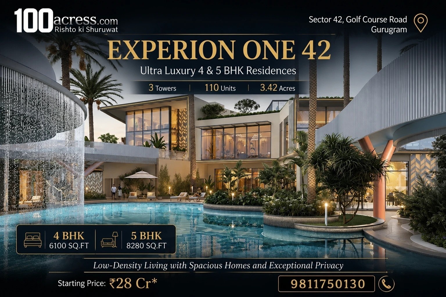 Experion One 42 Sector 42 Gurgaon – A Landmark of Ultra-Luxury Living