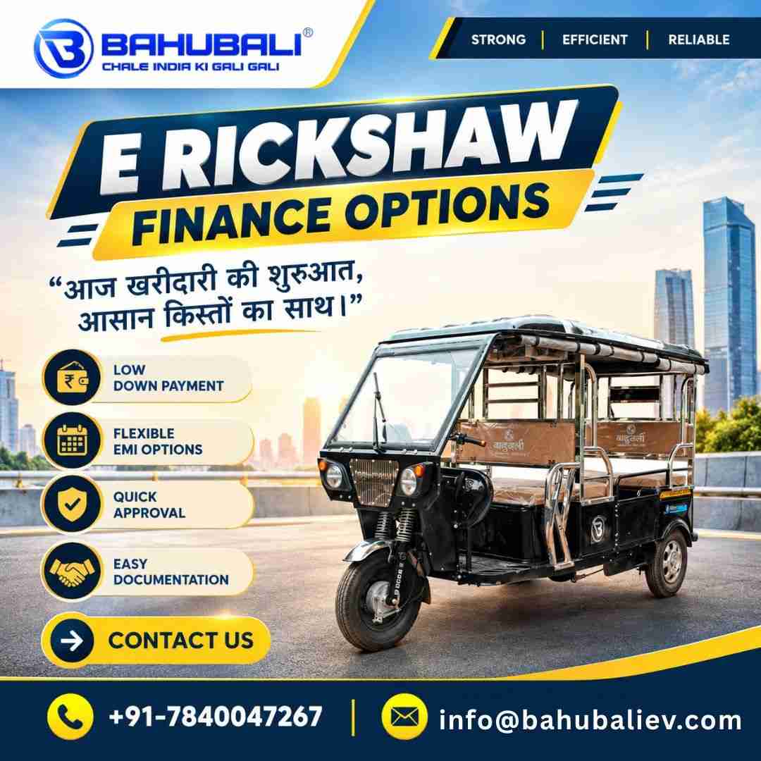 E Rickshaw Finance Options