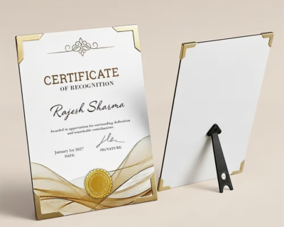 Frameless-Certificate-Frame