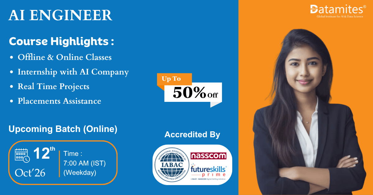DataMites Artificial intelligence Institute in Gurgaon