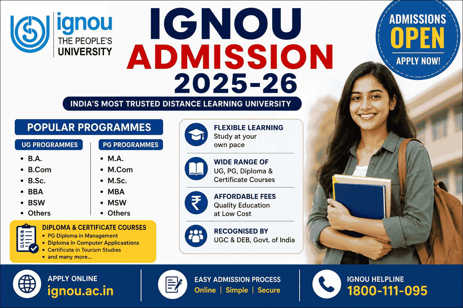 Apply for IGNOU Admission Online