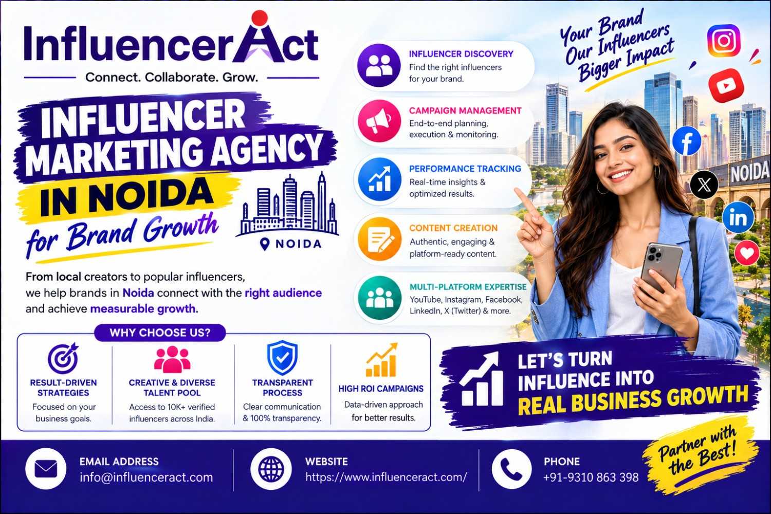 Influencer Marketing Agency In Noida for Brand Growth