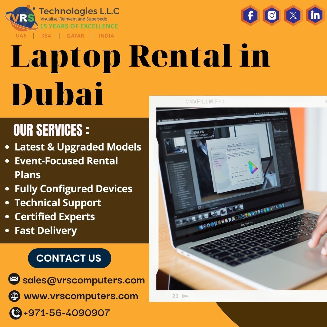 Short Term Laptop Rental Dubai for Workshops and Training