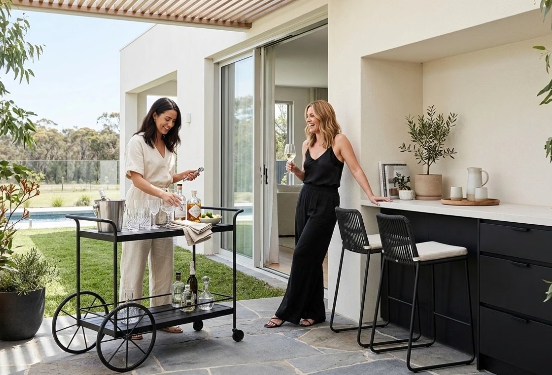 Outdoor Bar Cart or Built-In Bar: What’s Better for Hosting?