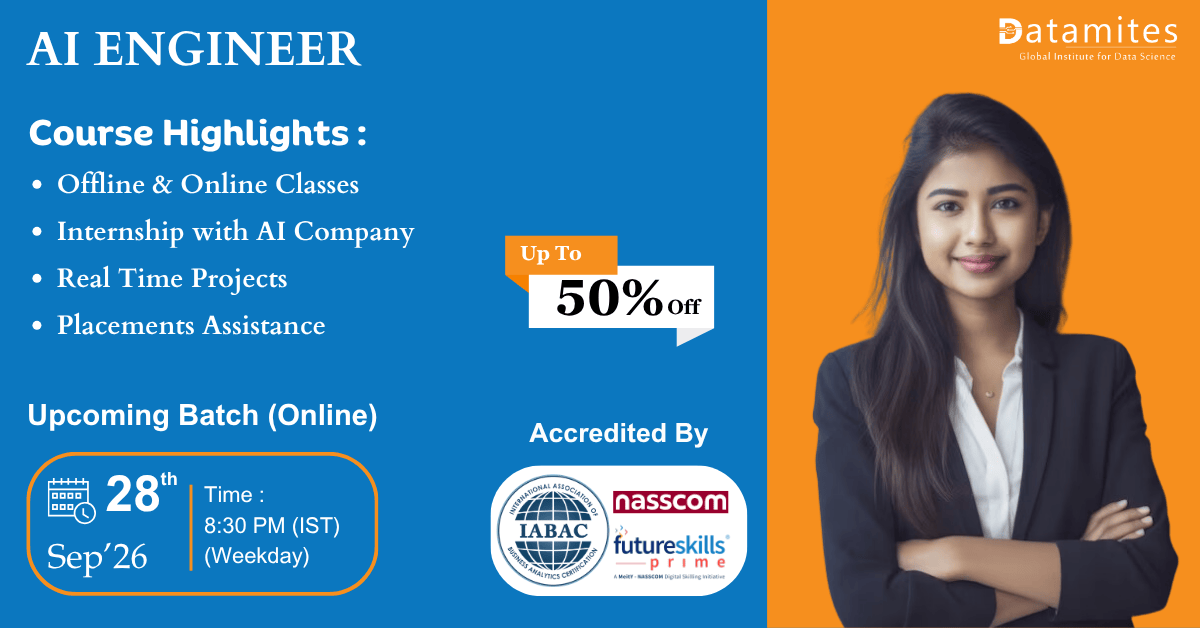 DataMites Artificial intelligence Institute in Noida